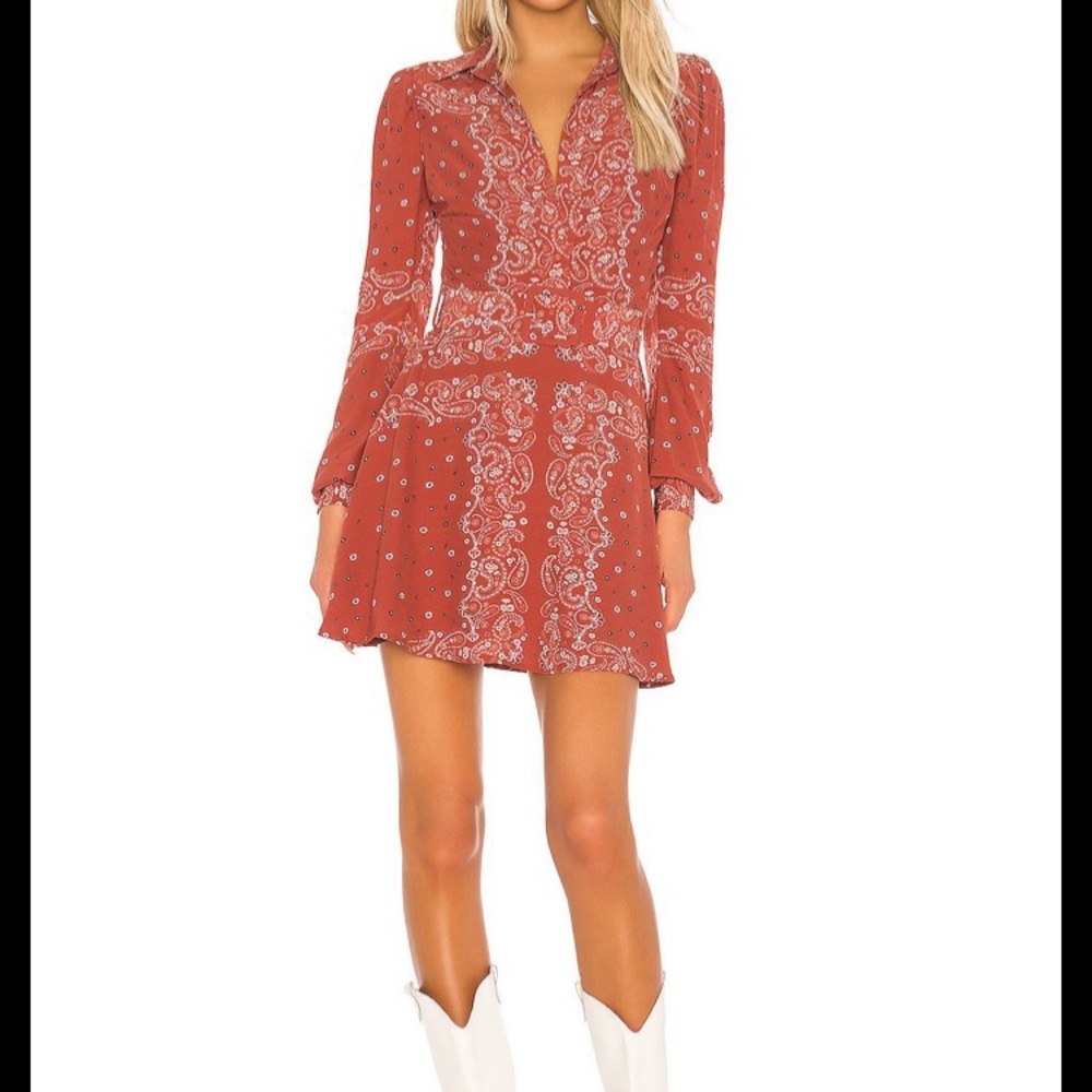 NEW NWT Tularosa Ashling Dress in Rust